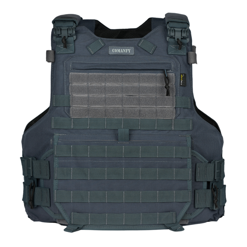 CAPA DE COLETE COMANFY® ARMOR IIIA - CINZA BANDEIRANTE PMESP
