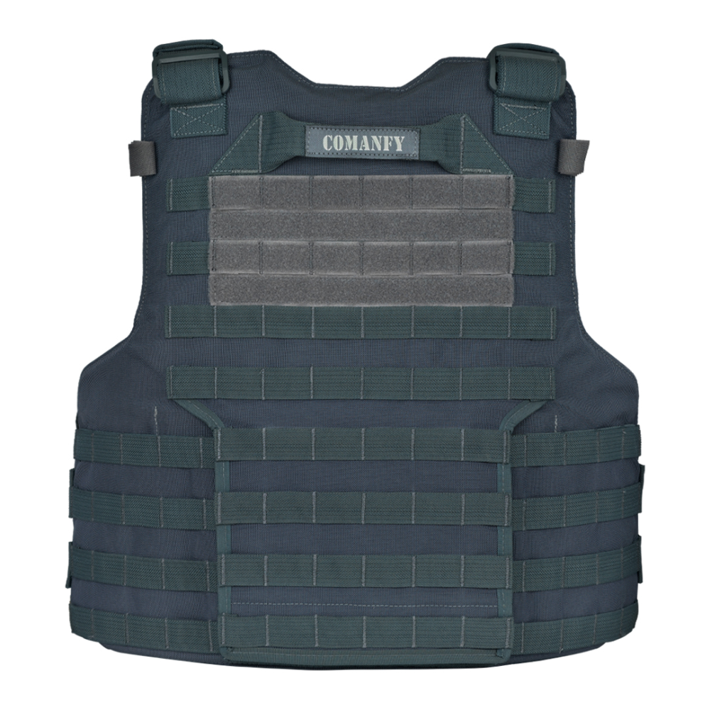 CAPA DE COLETE COMANFY® ARMOR IIIA - CINZA BANDEIRANTE PMESP