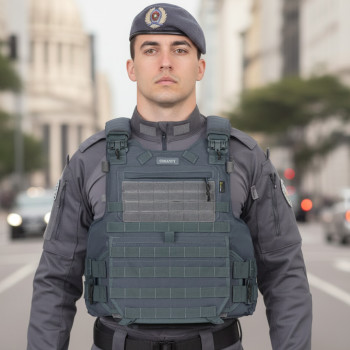 CAPA DE COLETE COMANFY® ARMOR IIIA - CINZA BANDEIRANTE 