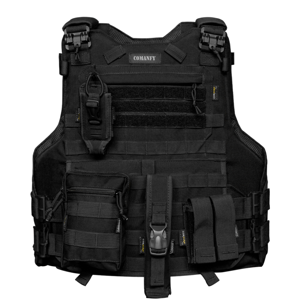 CAPA DE COLETE COMANFY® ARMOR IIIA - PRETO COMBO RAIO PMCE CAPA DE COLETE COMANFY® ARMOR IIIA - PRETO COMBO RAIO PMCE