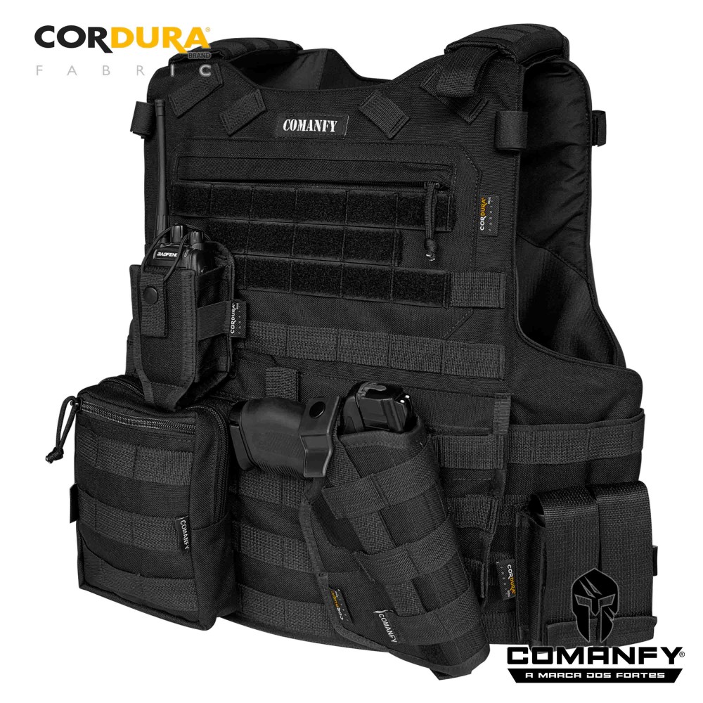 COMBO Nº1 CAPA DE COLETE COMANFY PREDADOR G5 III-A EM CORDURA® 1000D