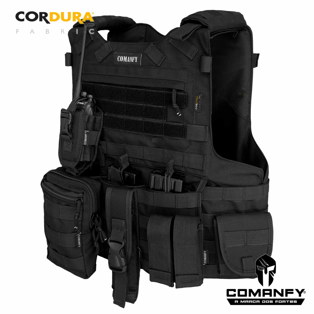 COMBO Nº3 CAPA DE COLETE COMANFY PREDADOR G5 III-A EM CORDURA® 1000D 