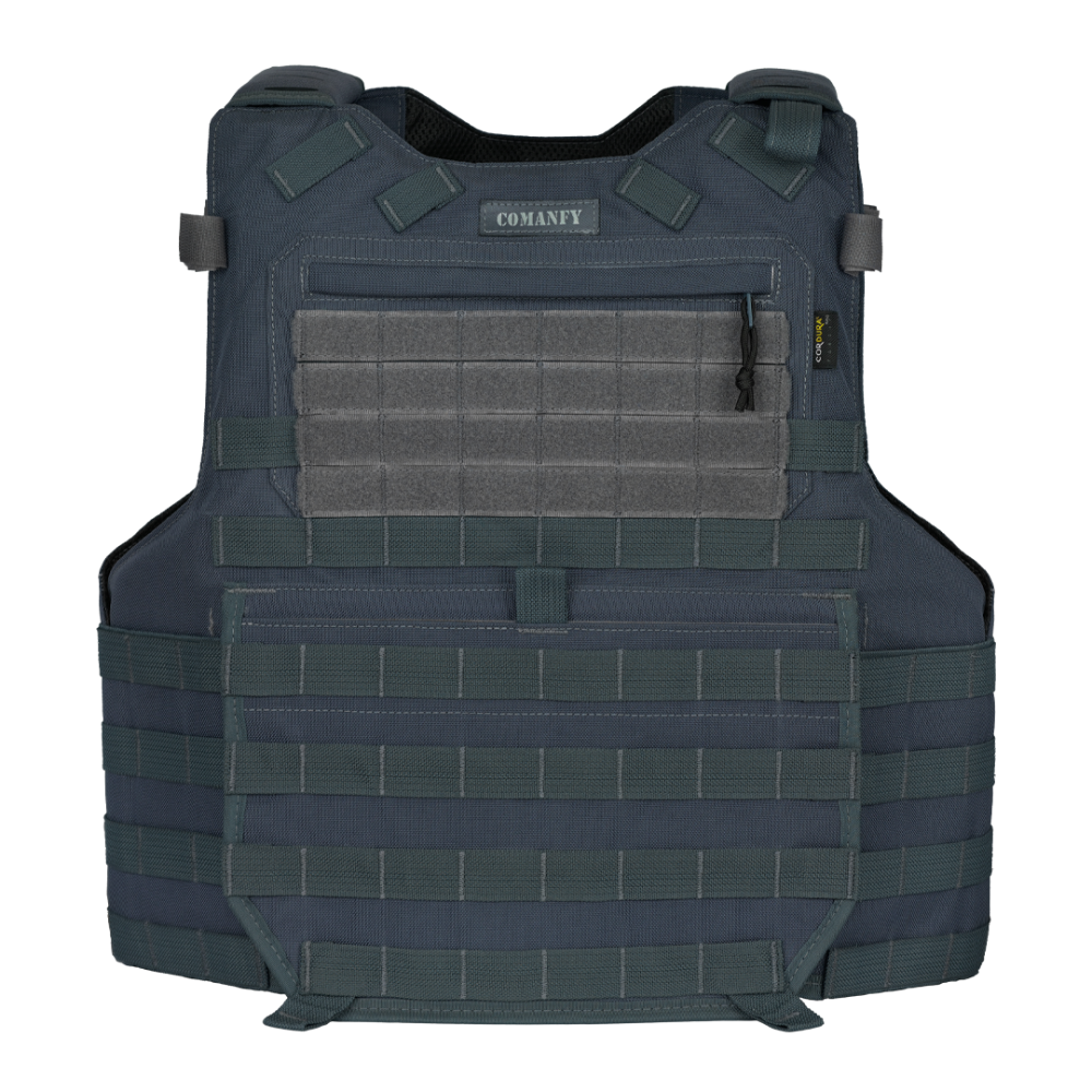 CAPA DE COLETE COMANFY® PREDADOR G5 IIIA - CINZA BANDEIRANTE PMESP 