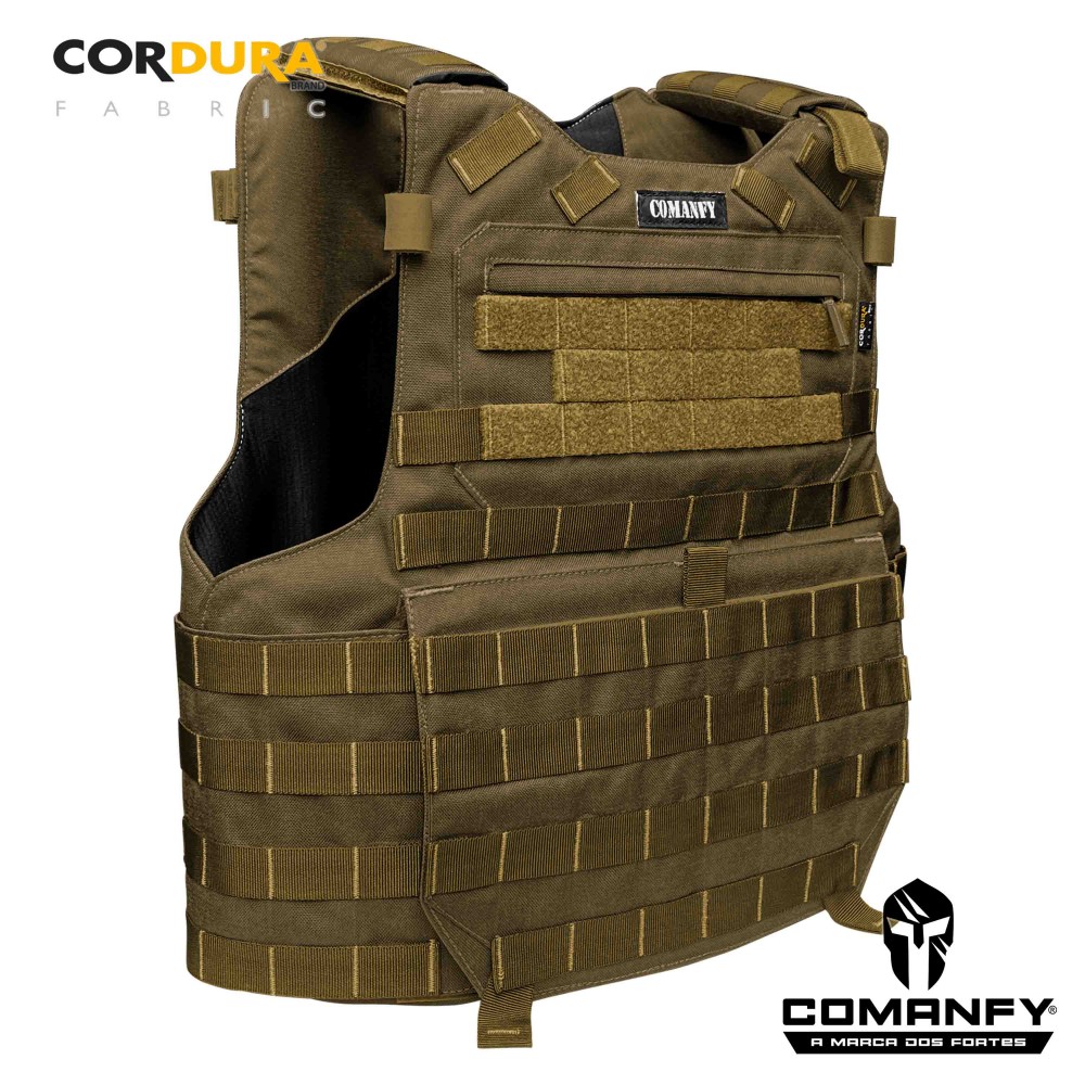 CAPA DE COLETE COMANFY PREDADOR G5 III-A EM CORDURA® 1000D - COYOTE