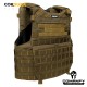 CAPA DE COLETE COMANFY PREDADOR G5 III-A EM CORDURA® 1000D - COYOTE