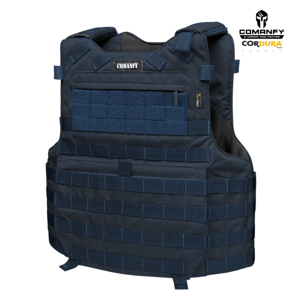 CAPA DE COLETE COMANFY® PREDADOR G5 IIIA - AZUL DARK NAVY 