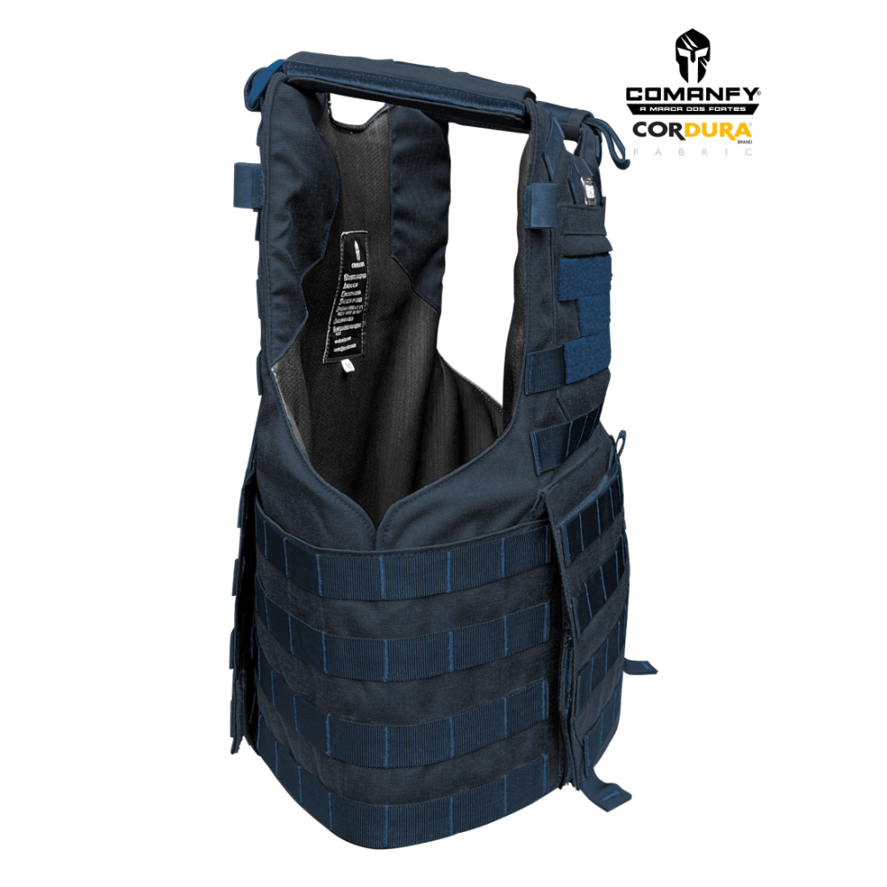 CAPA DE COLETE COMANFY® PREDADOR G5 IIIA - AZUL DARK NAVY 