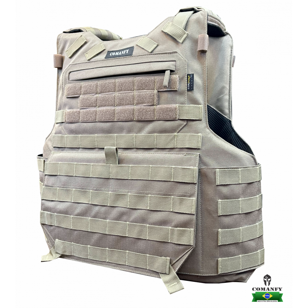 CAPA DE COLETE COMANFY PREDADOR G5 III-A EM CORDURA® 1000D - DESERT