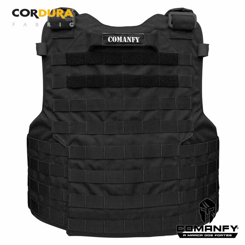 COMBO Nº4 CAPA DE COLETE COMANFY PREDADOR G5 III-A EM CORDURA® 1000D SEM PORTA HIDRATAÇÃO