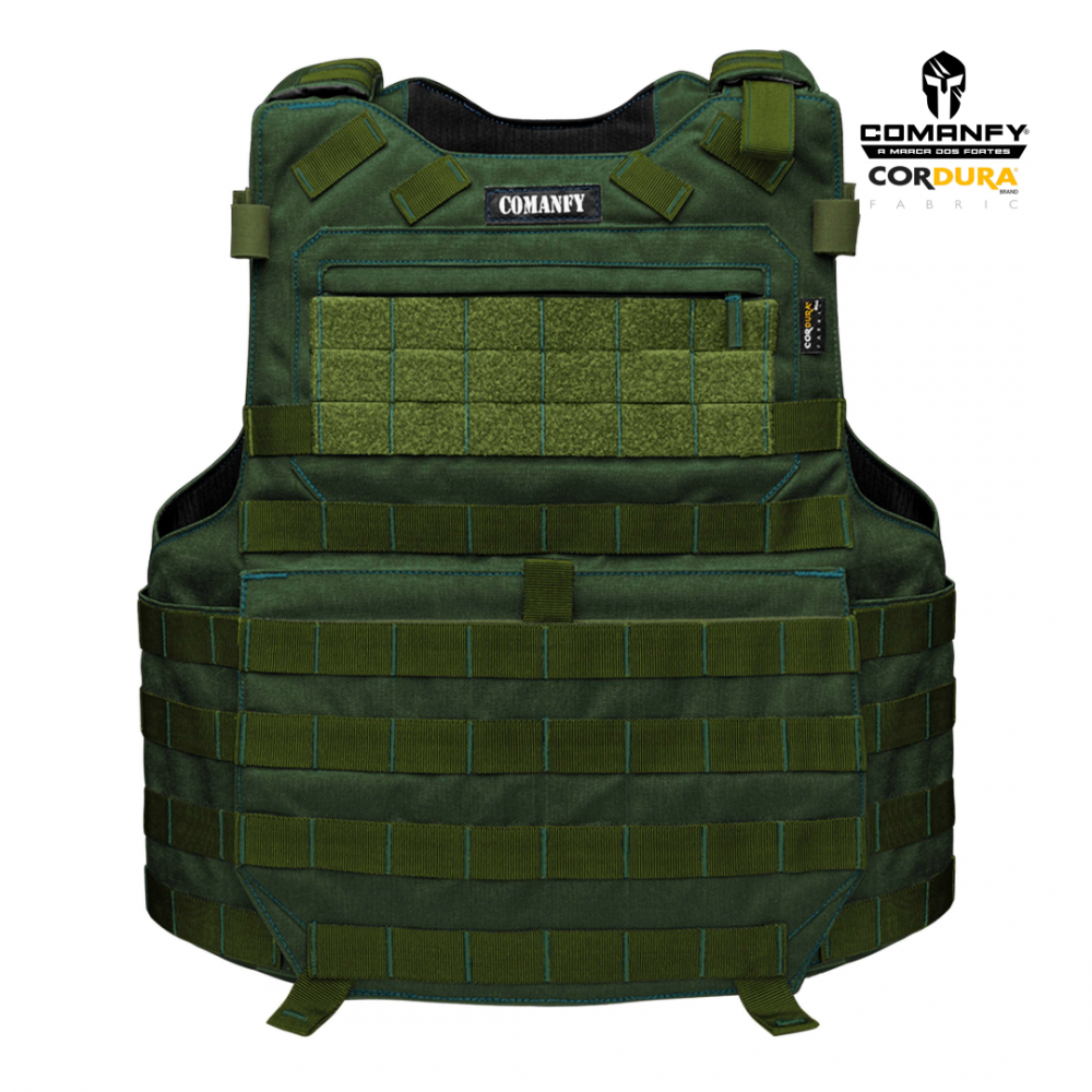 COLETE TÁTICO COMANFY® PREDADOR G5 IIIA - VERDE MILITAR 