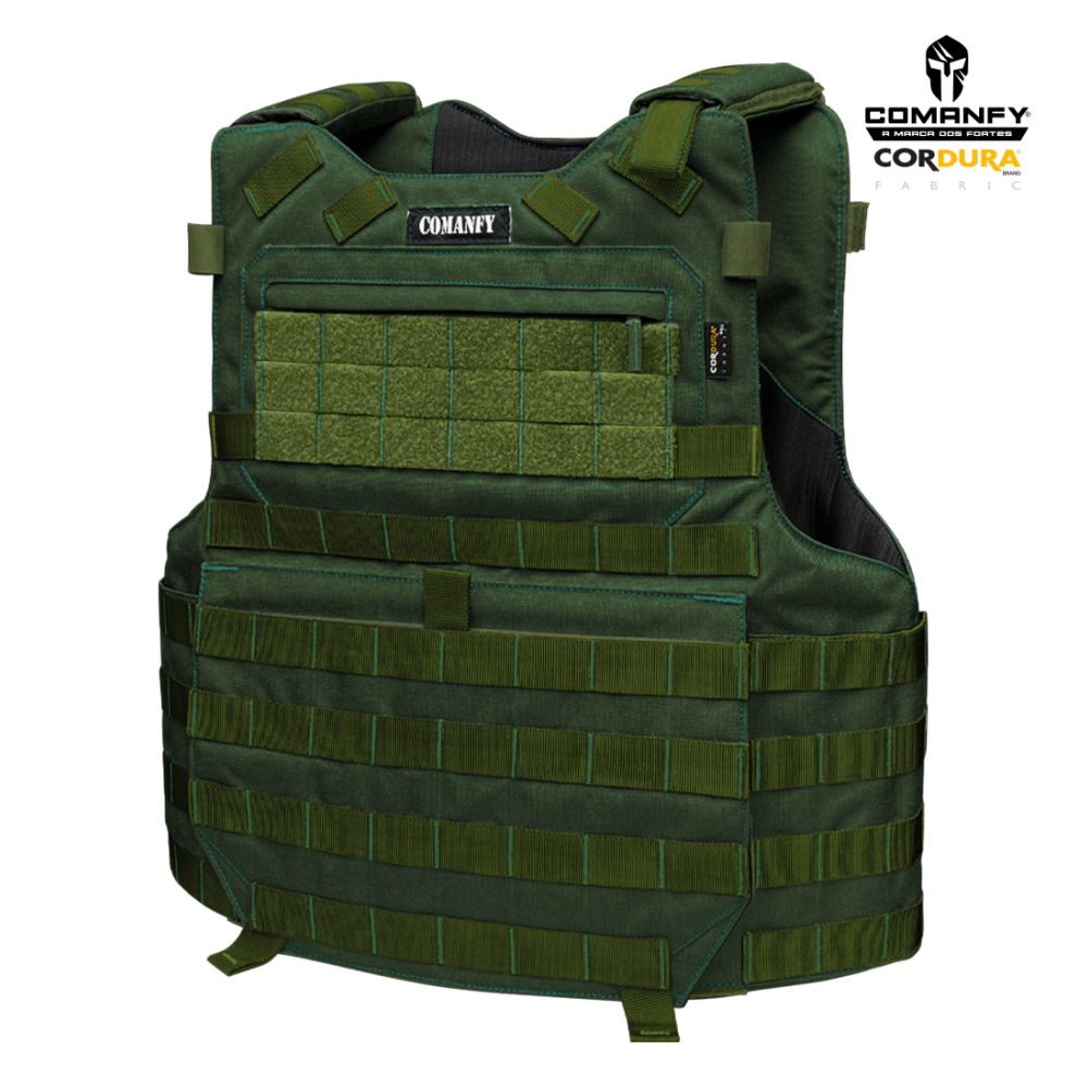 COLETE TÁTICO COMANFY® PREDADOR G5 IIIA - VERDE MILITAR 