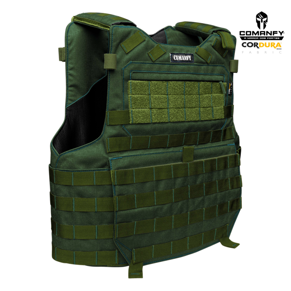 COLETE TÁTICO COMANFY® PREDADOR G5 IIIA - VERDE MILITAR 