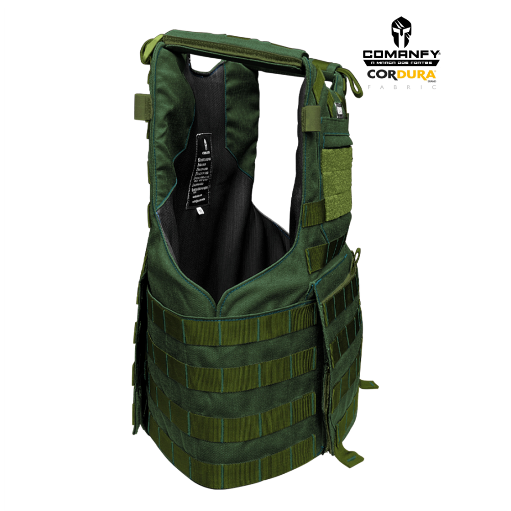 CAPA DE COLETE COMANFY® PREDADOR G5 IIIA - VERDE MILITAR 