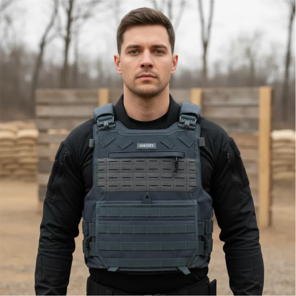 CAPA DE COLETE COMANFY® COMBAT IIIA - CINZA BANDEIRANTE PMESP CAPA DE COLETE COMANFY® COMBAT IIIA - CINZA BANDEIRANTE PMESP