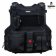 COLETE TÁTICO COMANFY® GLADIADOR IIIA LASER CUT- PRETO (4 MODULOS )