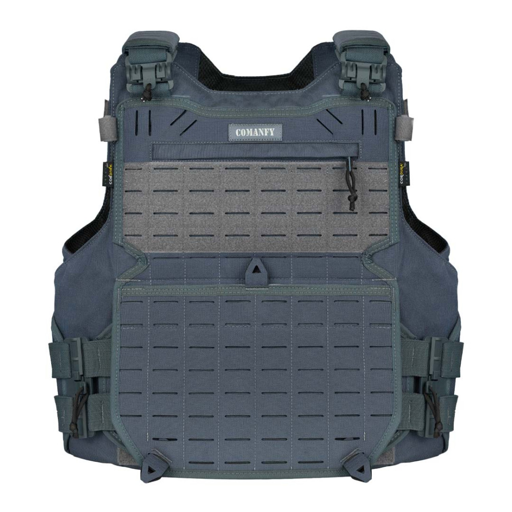 CAPA DE COLETE COMANFY® GLADIADOR IIIA LASER CUT - CINZA BANDEIRANTE PMESP CAPA DE COLETE COMANFY® GLADIADOR IIIA LASER CUT - CINZA BANDEIRANTE PMESP