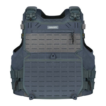 CAPA DE COLETE COMANFY® GLADIADOR IIIA LASER CUT - CINZA BANDEIRANTE PMESP