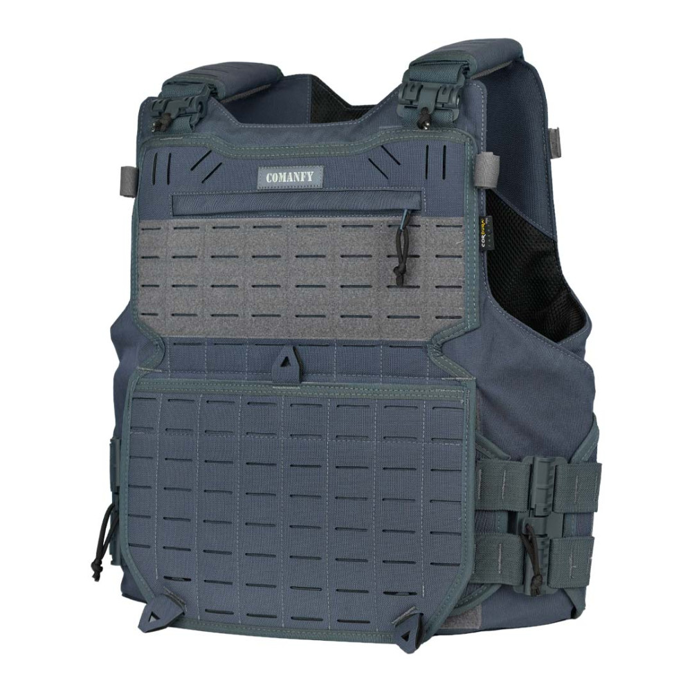 CAPA DE COLETE COMANFY® GLADIADOR IIIA LASER CUT - CINZA BANDEIRANTE PMESP CAPA DE COLETE COMANFY® GLADIADOR IIIA LASER CUT - CINZA BANDEIRANTE PMESP