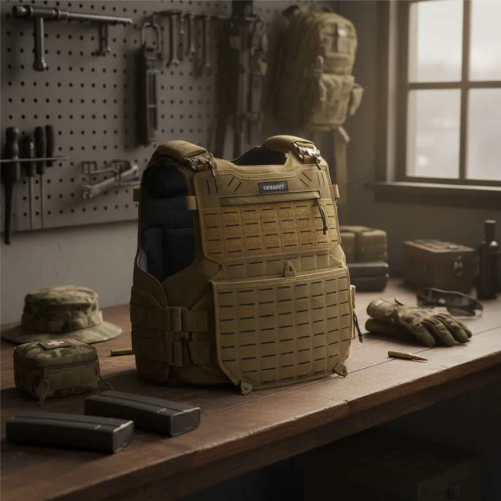CAPA DE COLETE COMANFY® GLADIADOR IIIA LASER CUT - COYOTE