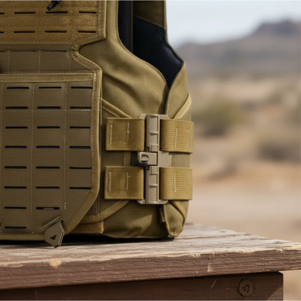CAPA DE COLETE COMANFY® GLADIADOR IIIA LASER CUT - COYOTE