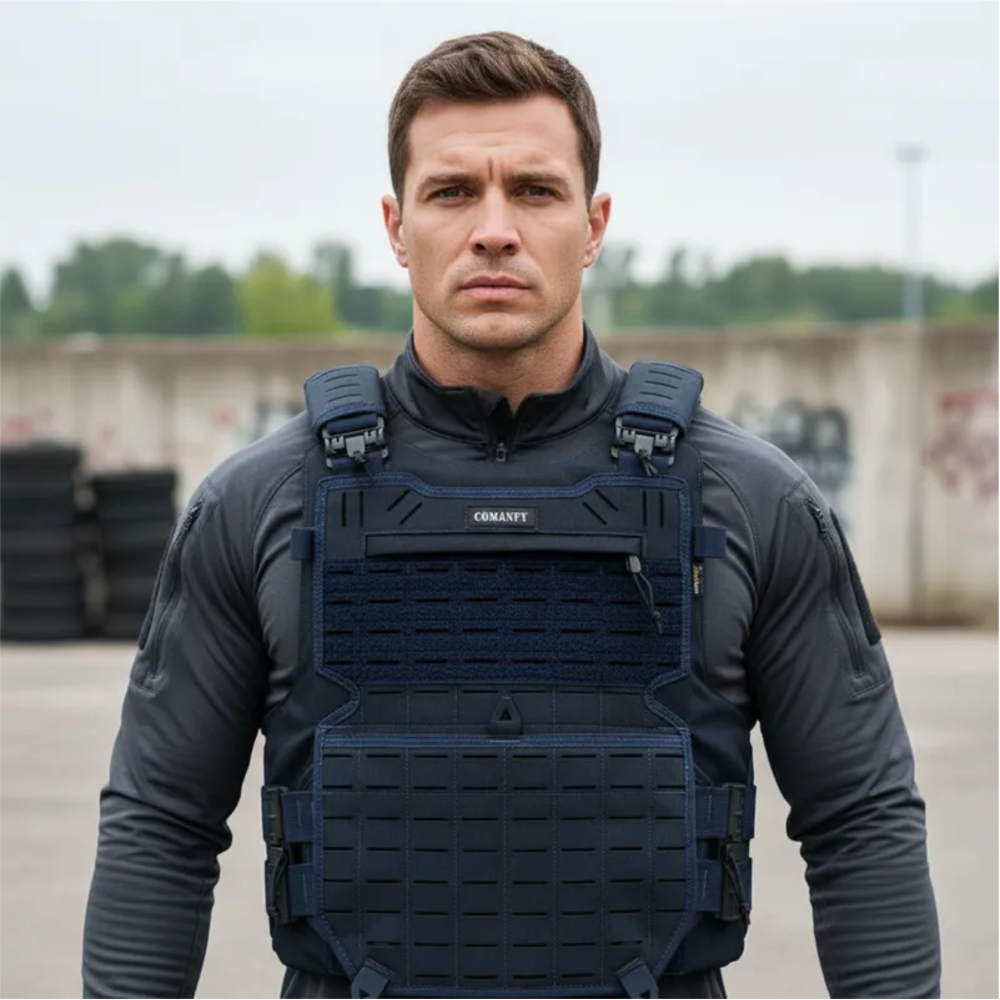 CAPA DE COLETE COMANFY® GLADIADOR IIIA LASER CUT - DARK NAVY CAPA DE COLETE COMANFY® GLADIADOR IIIA LASER CUT - DARK NAVY