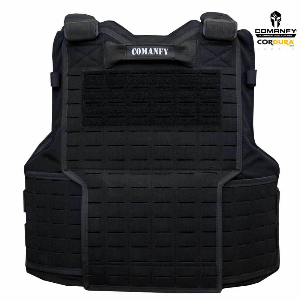 COLETE TÁTICO COMANFY® GLADIADOR IIIA LASER CUT - PRETO 