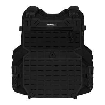 CAPA DE COLETE COMANFY® GLADIADOR IIIA LASER CUT - PRETO 