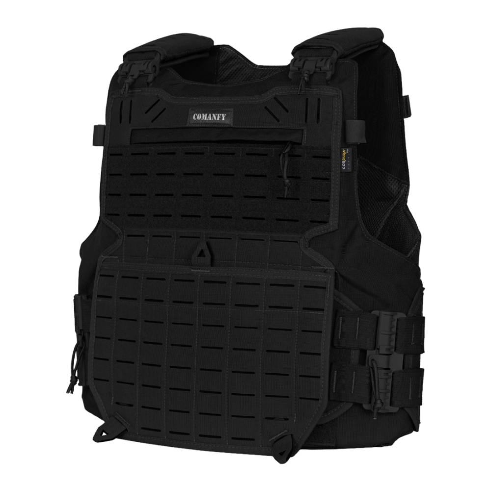 CAPA DE COLETE COMANFY® GLADIADOR IIIA LASER CUT - PRETO CAPA DE COLETE COMANFY® GLADIADOR IIIA LASER CUT - PRETO