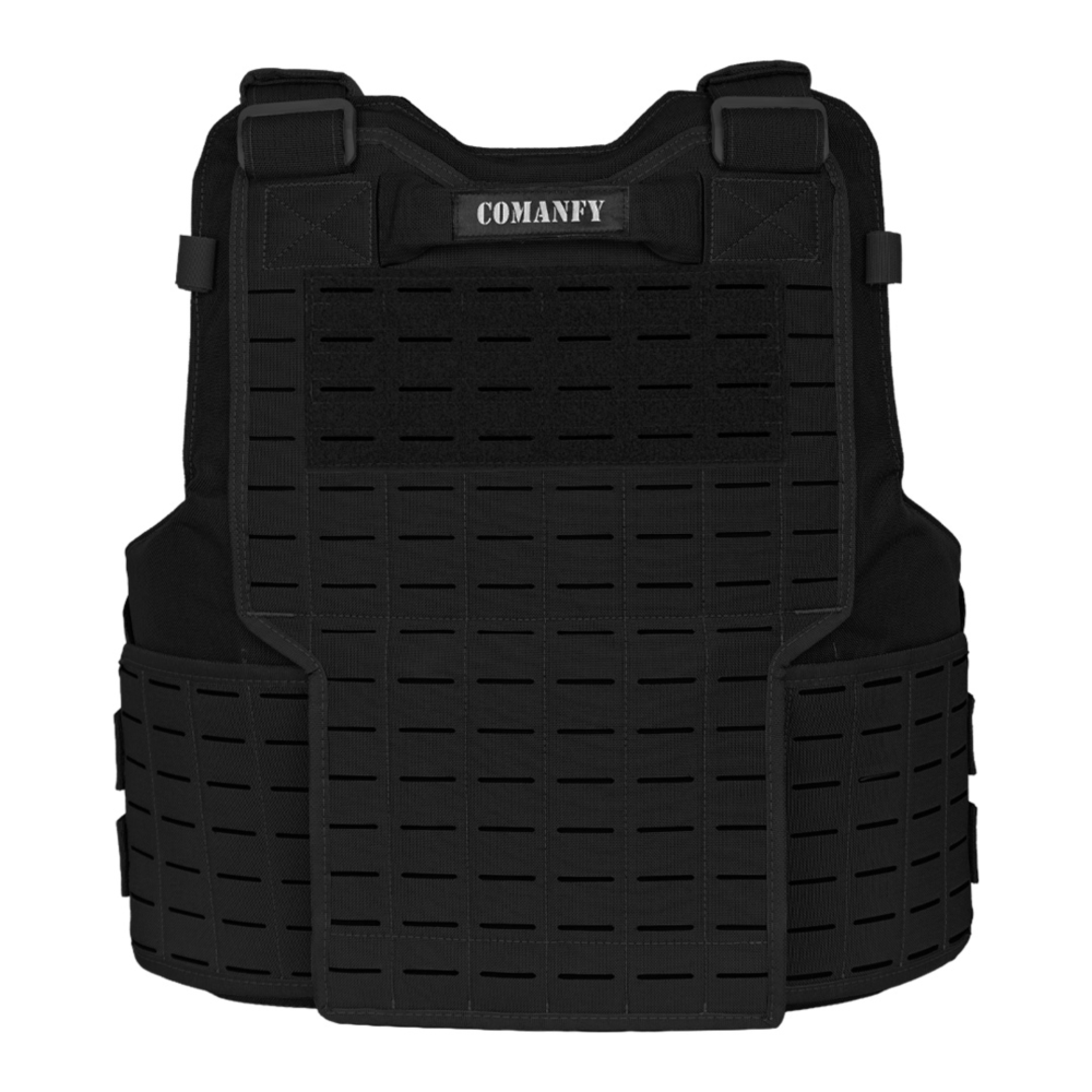 CAPA DE COLETE COMANFY® GLADIADOR IIIA LASER CUT - PRETO CAPA DE COLETE COMANFY® GLADIADOR IIIA LASER CUT - PRETO