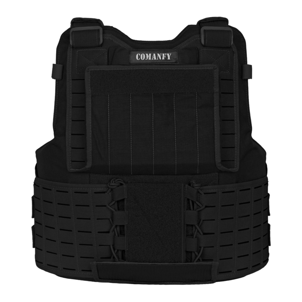 CAPA DE COLETE COMANFY® GLADIADOR IIIA LASER CUT - PRETO CAPA DE COLETE COMANFY® GLADIADOR IIIA LASER CUT - PRETO