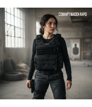 CAPA DE COLETE COMANFY® MAIDEN RAPID FEMININO - PRETO