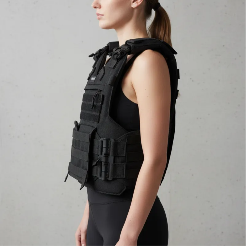 CAPA DE COLETE COMANFY® MAIDEN RAPID FEMININO - PRETO