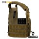 CAPA DE COLETE COMANFY PLATE CARRIER EM CORDURA® 1000D - COYOTE