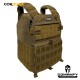 CAPA DE COLETE COMANFY PLATE CARRIER EM CORDURA® 1000D - COYOTE