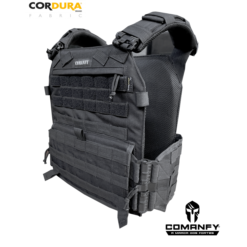 CAPA DE COLETE COMANFY PLATE GLADIO EM CORDURA® 1000D - PRETO