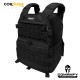 CAPA DE COLETE COMANFY PLATE CARRIER EM CORDURA® 1000D - PRETO