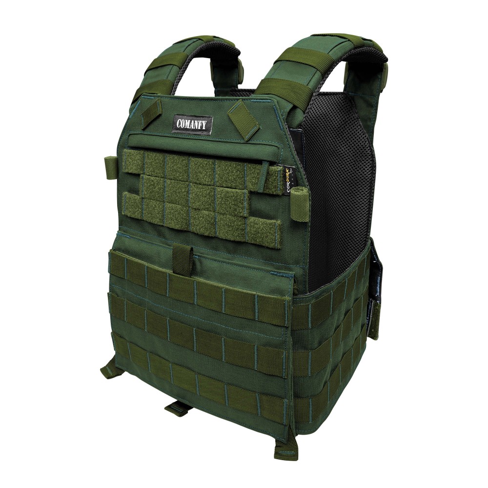 CAPA DE COLETE COMANFY PLATE CARRIER EM CORDURA® 1000D - VERDE OLIVA