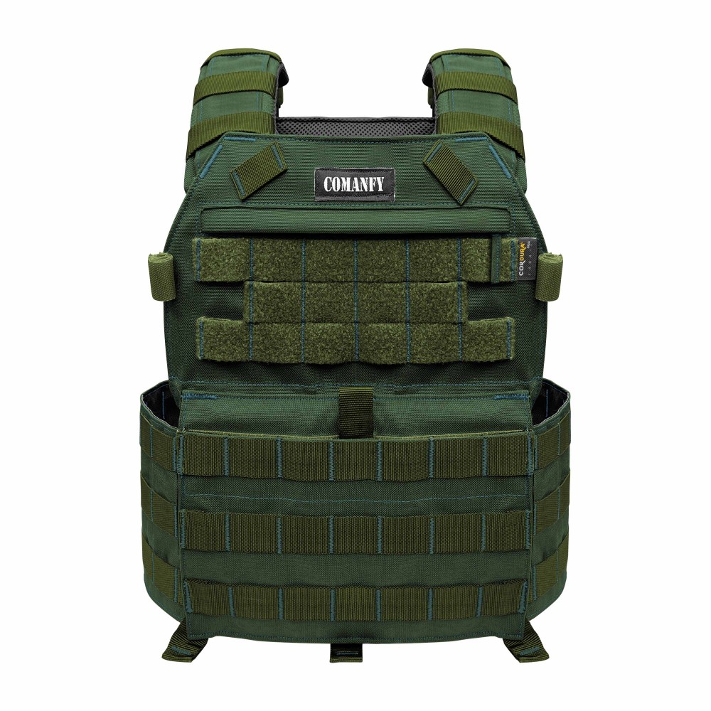 CAPA DE COLETE COMANFY PLATE CARRIER EM CORDURA® 1000D - VERDE OLIVA