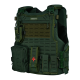COLETE TÁTICO COMANFY® SPARTA LASER CUT - VERDE MILITAR (4 MÓDULOS)