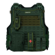 COLETE TÁTICO COMANFY® SPARTA LASER CUT - VERDE MILITAR (4 MÓDULOS)