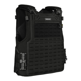 CAPA DE COLETE COMANFY® SPARTA LASER CUT - PRETO 