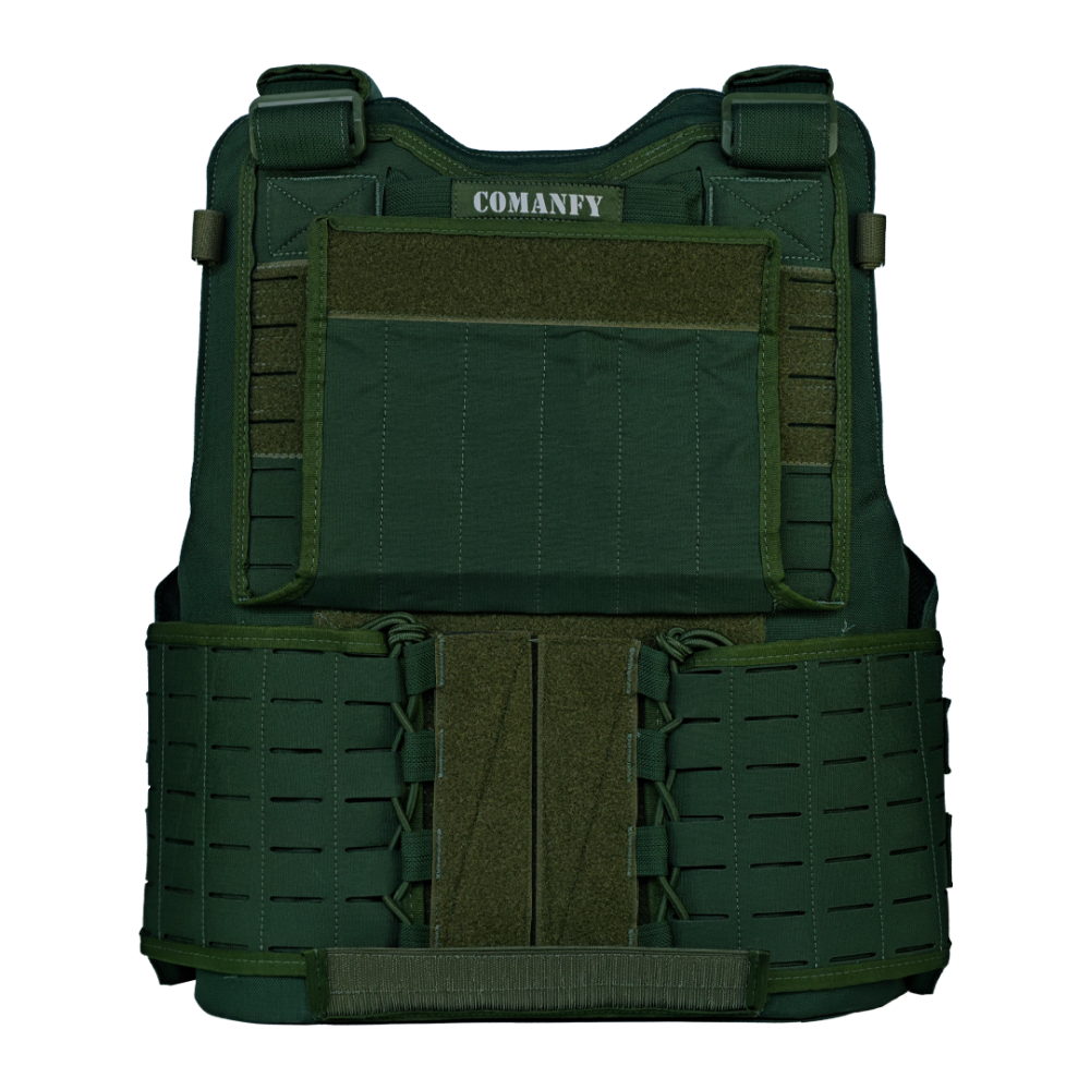CAPA DE COLETE COMANFY® SPARTA LASER CUT - VERDE MILITAR