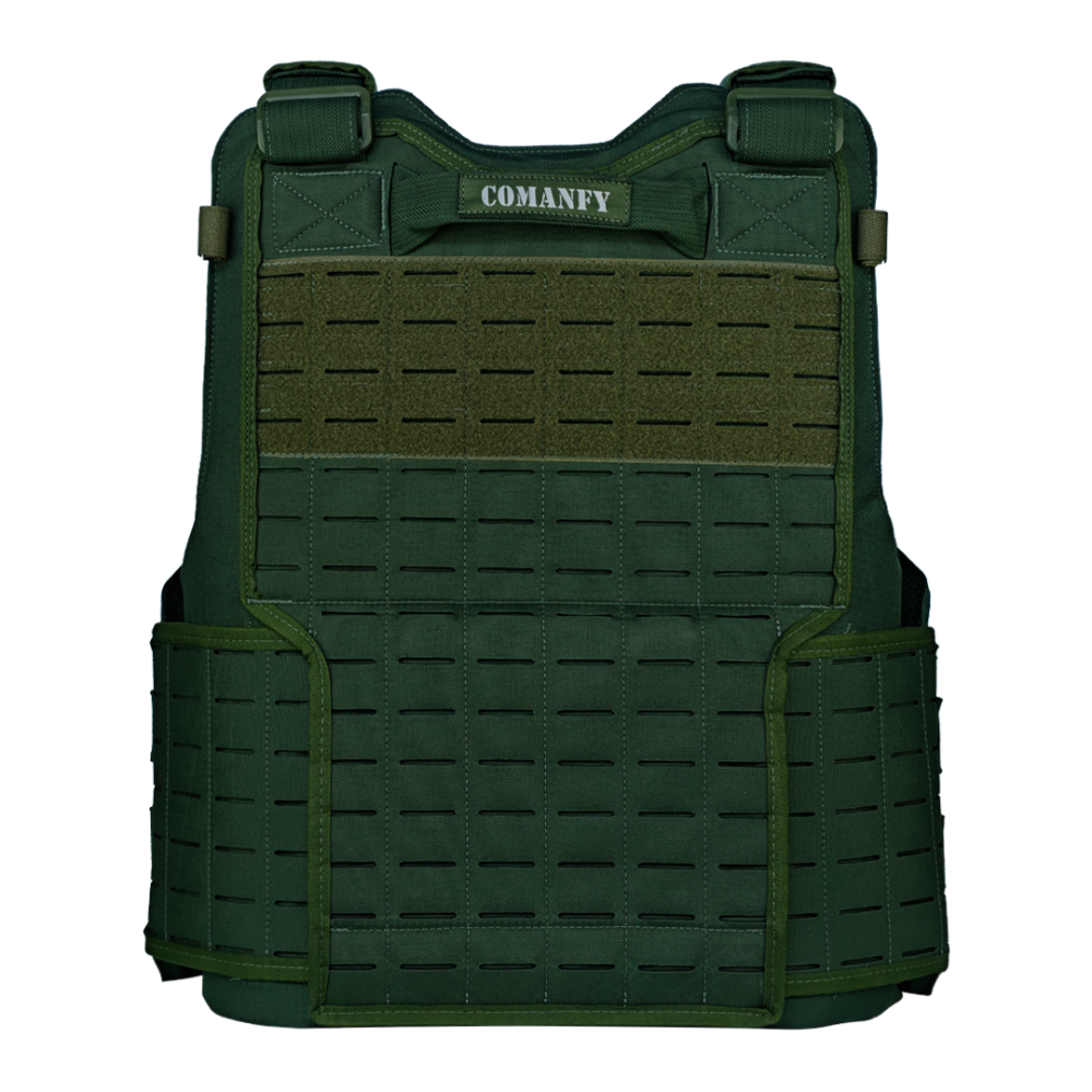 COLETE TÁTICO COMANFY® SPARTA LASER CUT - VERDE MILITAR