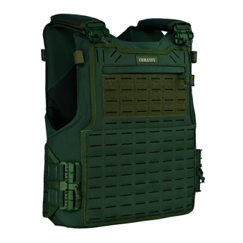 CAPA DE COLETE COMANFY® SPARTA LASER CUT - VERDE MILITAR