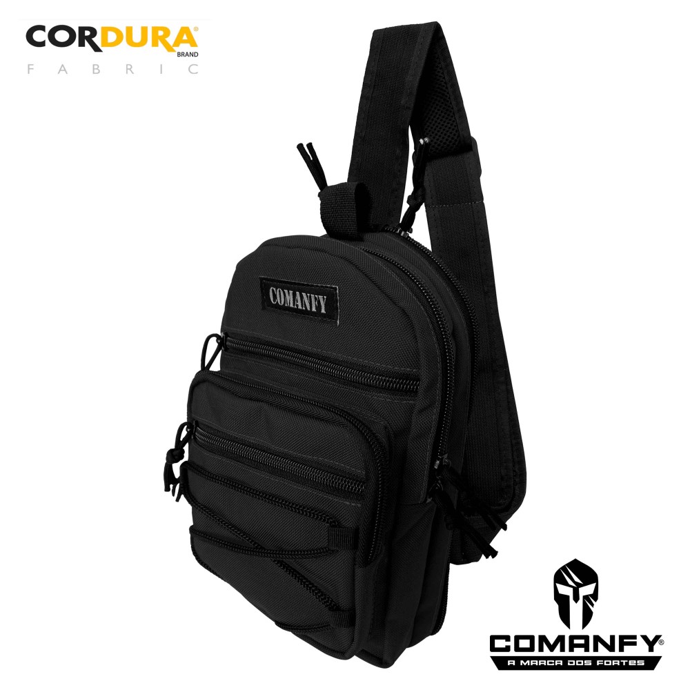 BOLSA COMANFY TRANSVERSAL SAQUE RÁPIDO EM CORDURA® 1000D - PRETO