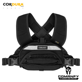 BOLSA DE PEITO COMANFY® SAQUE RÁPIDO COM REFLETIVO - PRETO BOLSA DE PEITO COMANFY® SAQUE RÁPIDO COM REFLETIVO - PRETO
