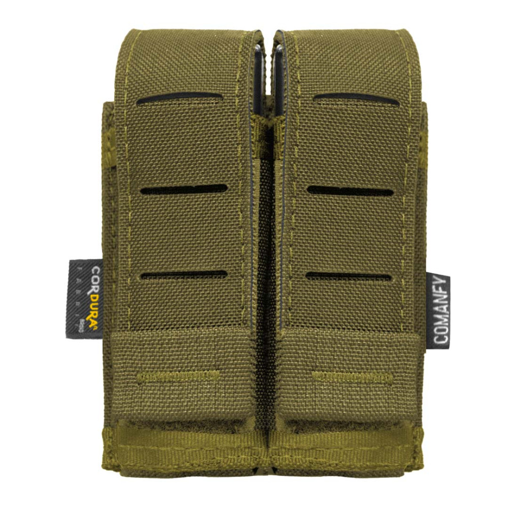 PORTA CARREGADOR DE PISTOLA DUPLO LASER CUT - COYOTE