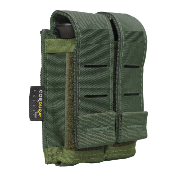 PORTA CARREGADOR DE PISTOLA DUPLO LASER CUT - VERDE MILITAR