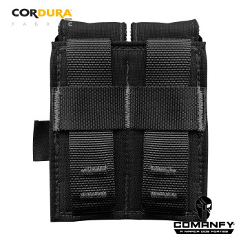 PORTA CARREGADOR DE PISTOLA DUPLO - PRETO PORTA CARREGADOR DE PISTOLA DUPLO - PRETO