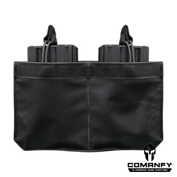 PORTA CARREGADOR FZ 7.62 DUPLO CANGURU - PRETO